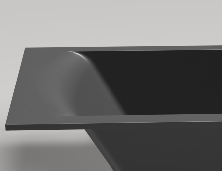 Ванна из литьевго мрамора Salini CASCATA 104813G 170х70 встраиваемая прямоугольная с ножками